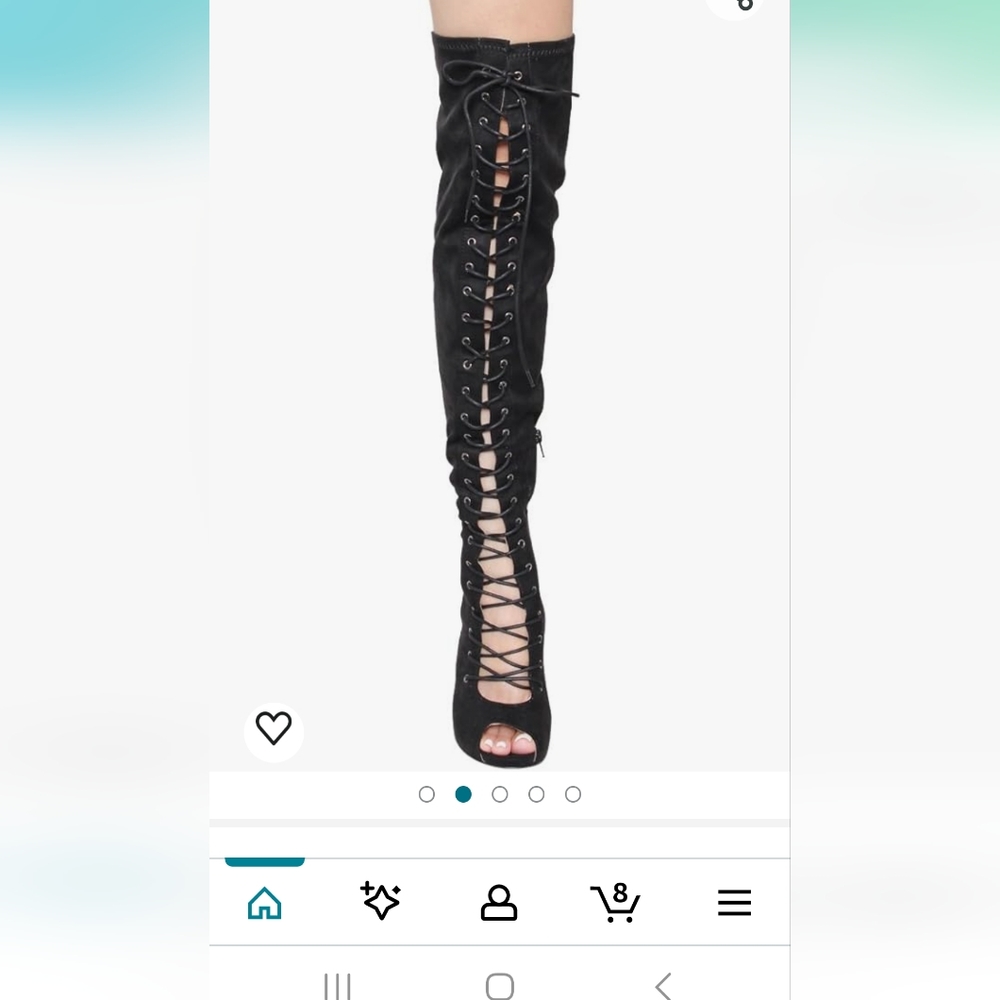 Chase + Chloe Lace up Boots. So hot!